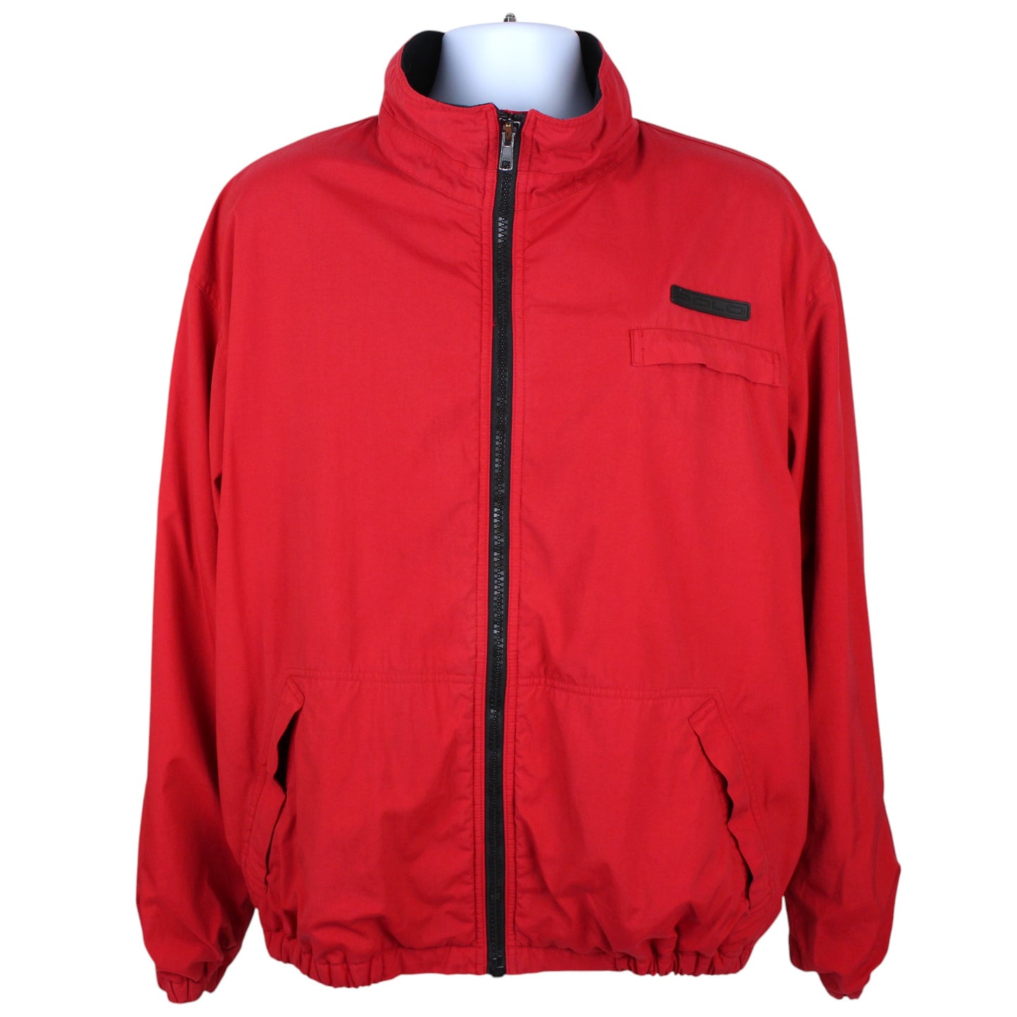 90s Polo Sport Red Fleece Lined Light Jacket (XL)