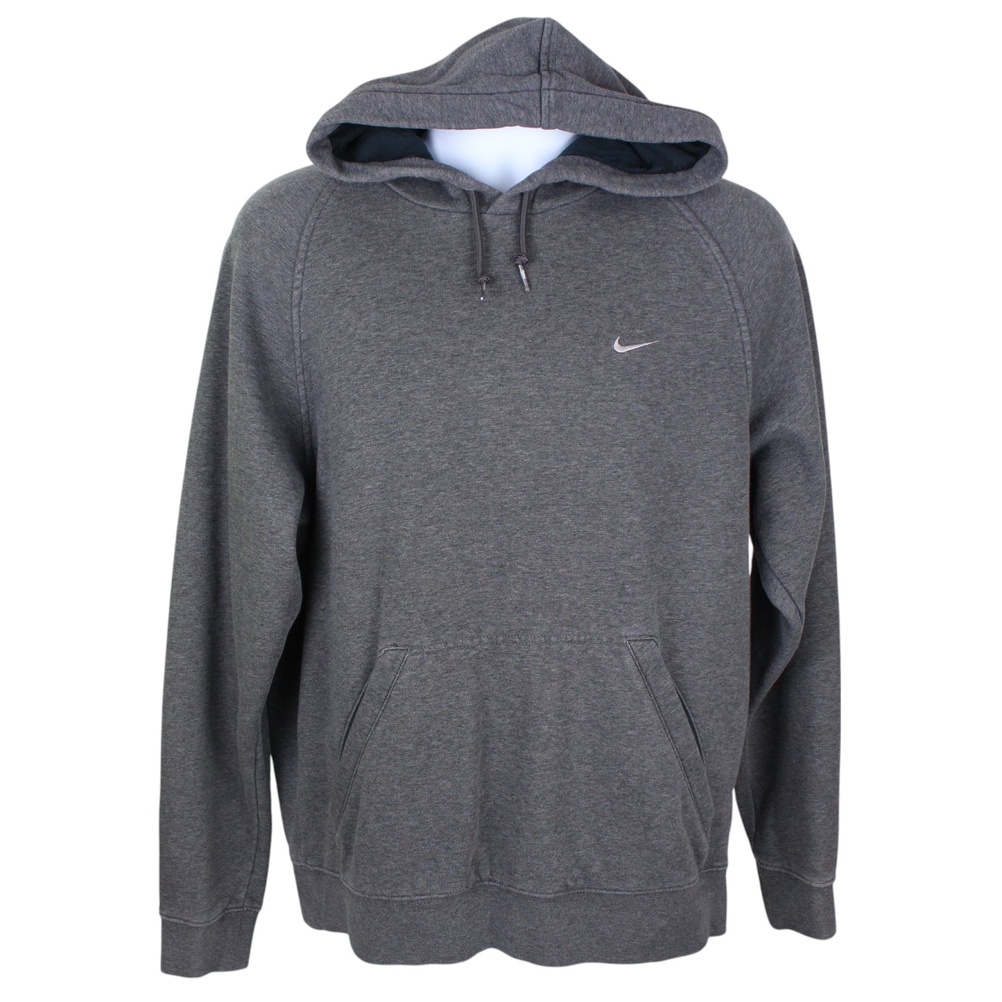 00s Nike Grey Embroidered Hoodie (M)