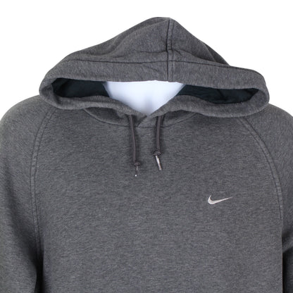 00s Nike Grey Embroidered Hoodie (M)