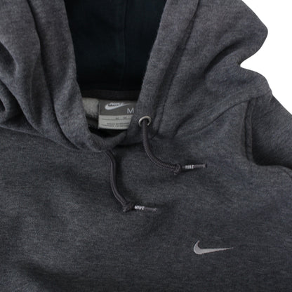 00s Nike Grey Embroidered Hoodie (M)