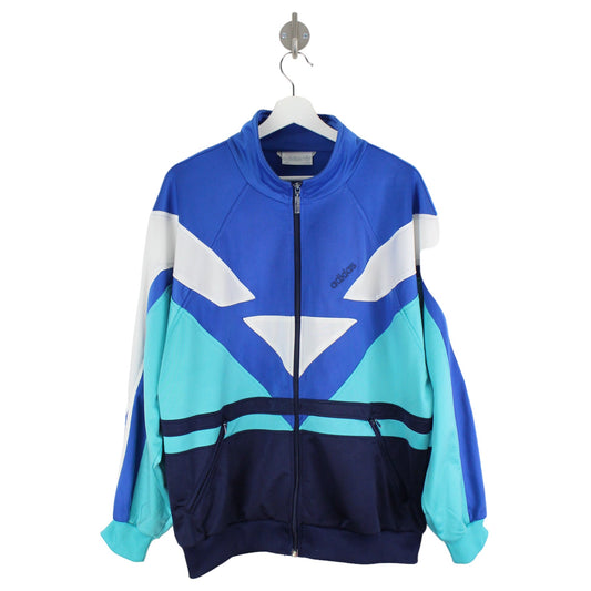 90s Adidas Blue Track Jacket (L)