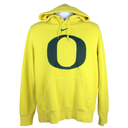 00s Nike Oregon University Yellow Embroidered Hoodie (L)