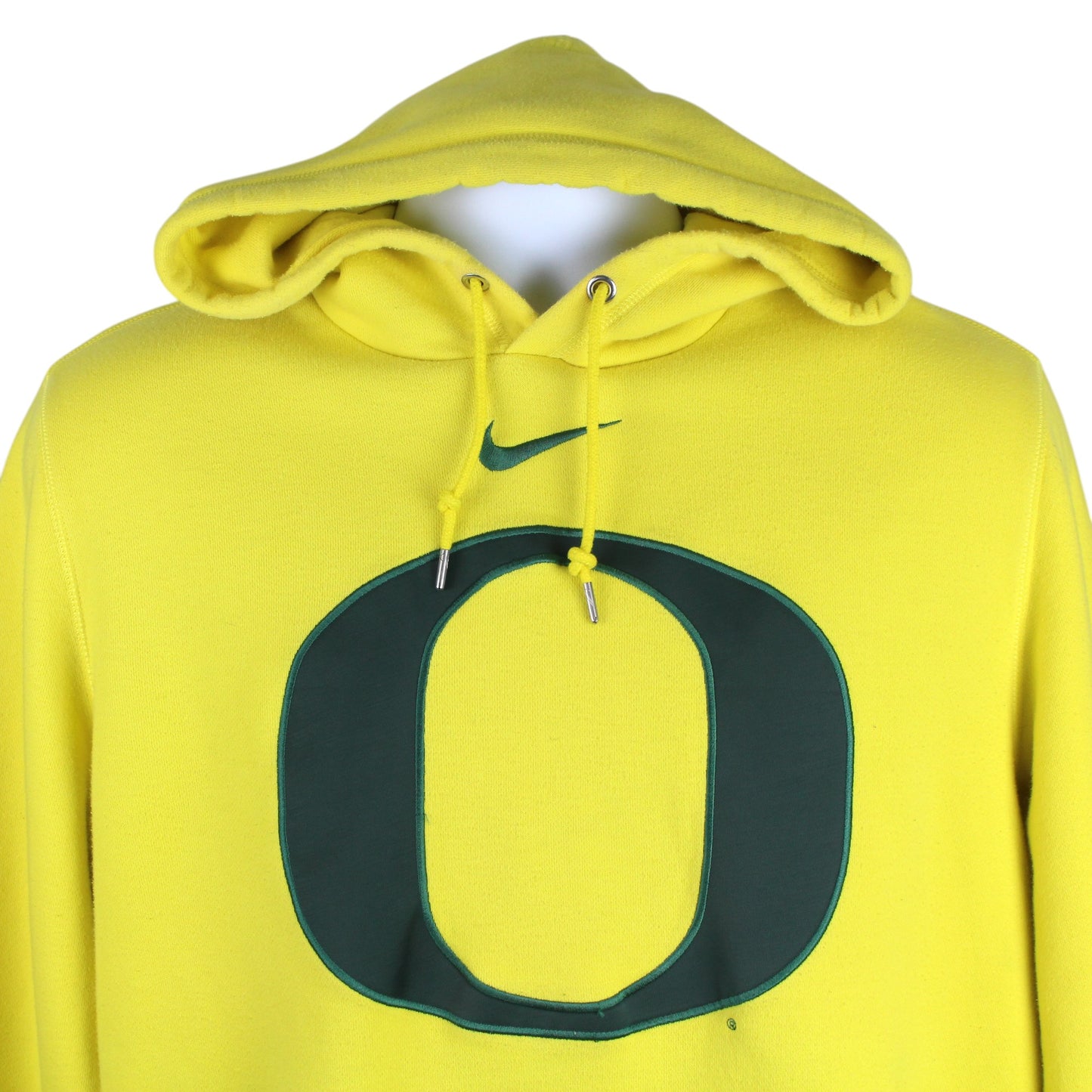 00s Nike Oregon University Yellow Embroidered Hoodie (L)