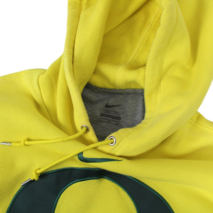 00s Nike Oregon University Yellow Embroidered Hoodie (L)