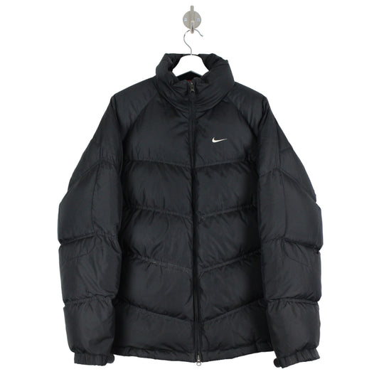 00s Nike Black Down/Puffer Jacket (L)