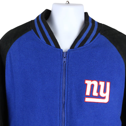 00s New York Giants NFL Blue Heavy Varsity Jacket (XXL)