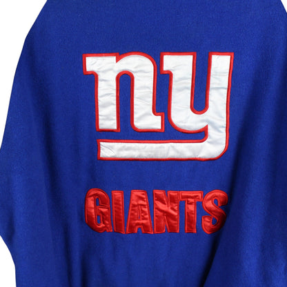 00s New York Giants NFL Blue Heavy Varsity Jacket (XXL)