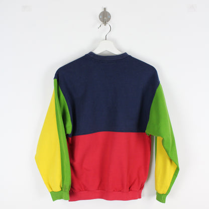90s Adidas Red Colour block Sweatshirt (XXS)