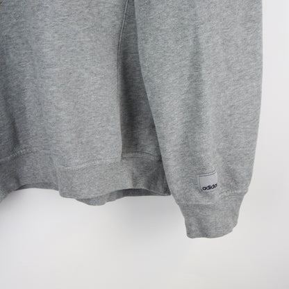 90s Adidas Grey Embroidered Sweatshirt (L)