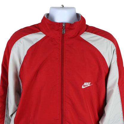 00s Nike Red/Grey Light Jacket (XL)