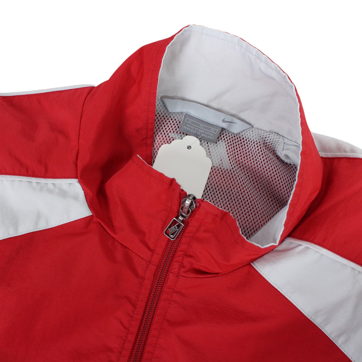 00s Nike Red/Grey Light Jacket (XL)