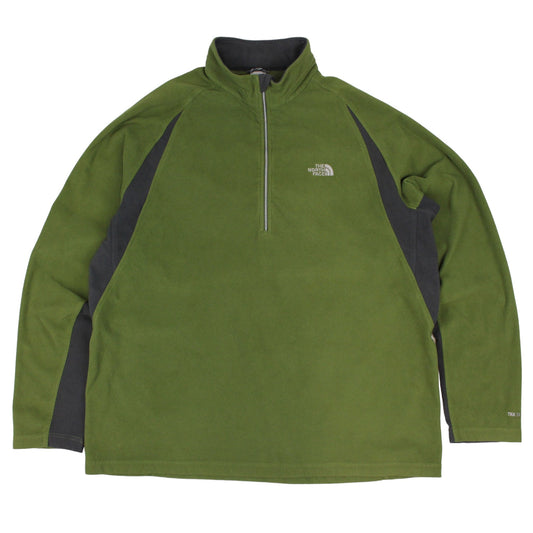 The North Face Green 1/4 Zip Fleece (XL)