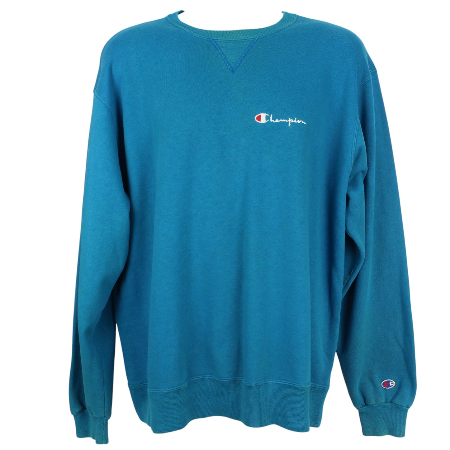 00s Champion Blue Embroidered Sweatshirt (XL)