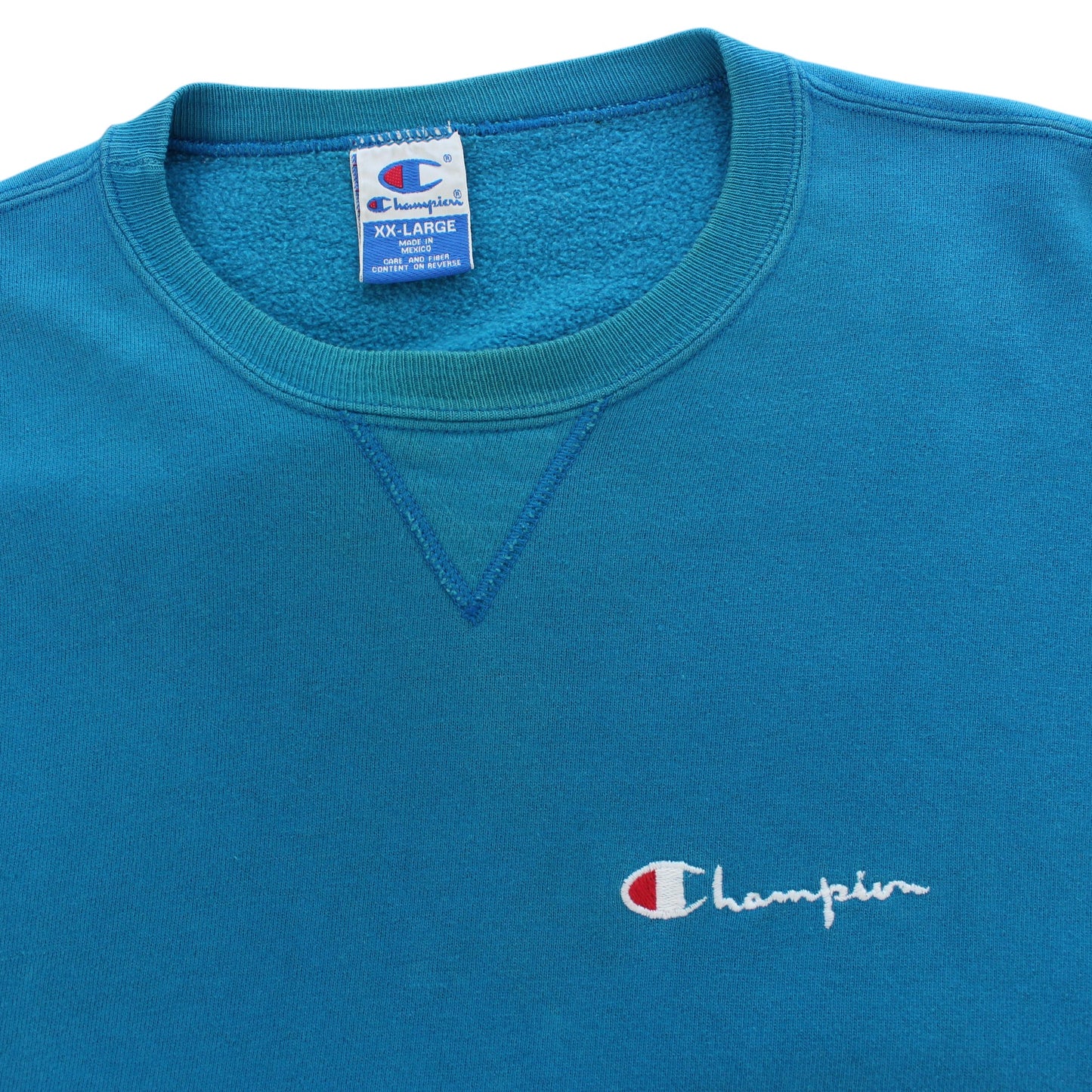 00s Champion Blue Embroidered Sweatshirt (XL)