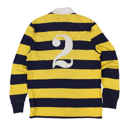 Polo Ralph Lauren Yellow/Navy Rugby Shirt (M)