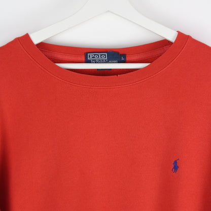 Polo Ralph Lauren Red Embroidered Sweatshirt (XL)