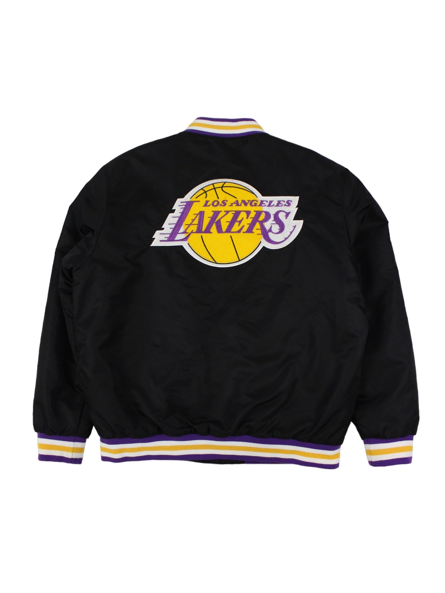 LA Lakers James #23 Black Varsity Jacket (XL)