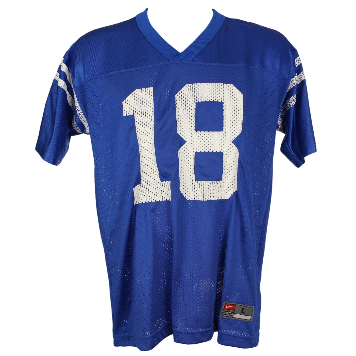 90s Indianapolis Colts Reebok Blue #18 Manning Jersey (S)