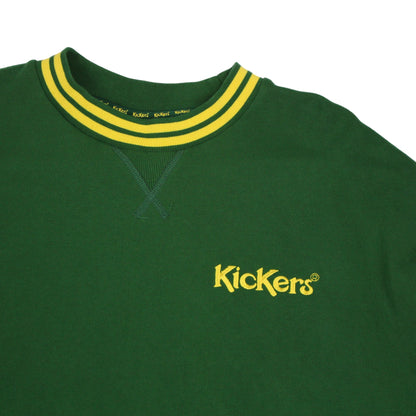 90s Kickers Green Embroidered Sweatshirt (XL)