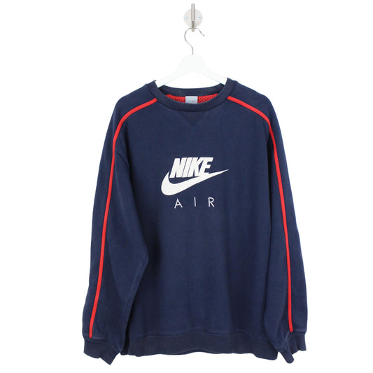 00s Nike Navy Embroidered Sweatshirt (XL)