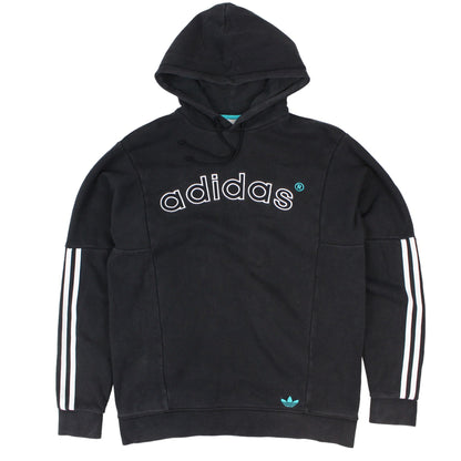 Adidas Black Embroidered Hoodie (M)