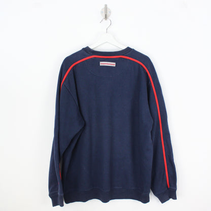 00s Nike Navy Embroidered Sweatshirt (XL)