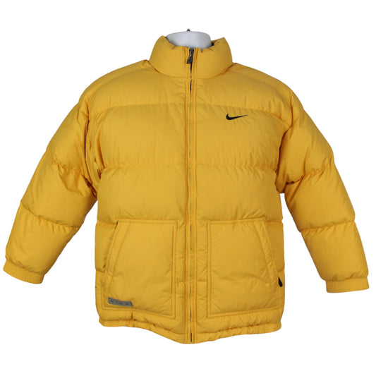 90s Nike Yellow Puffer Jacket (XS)