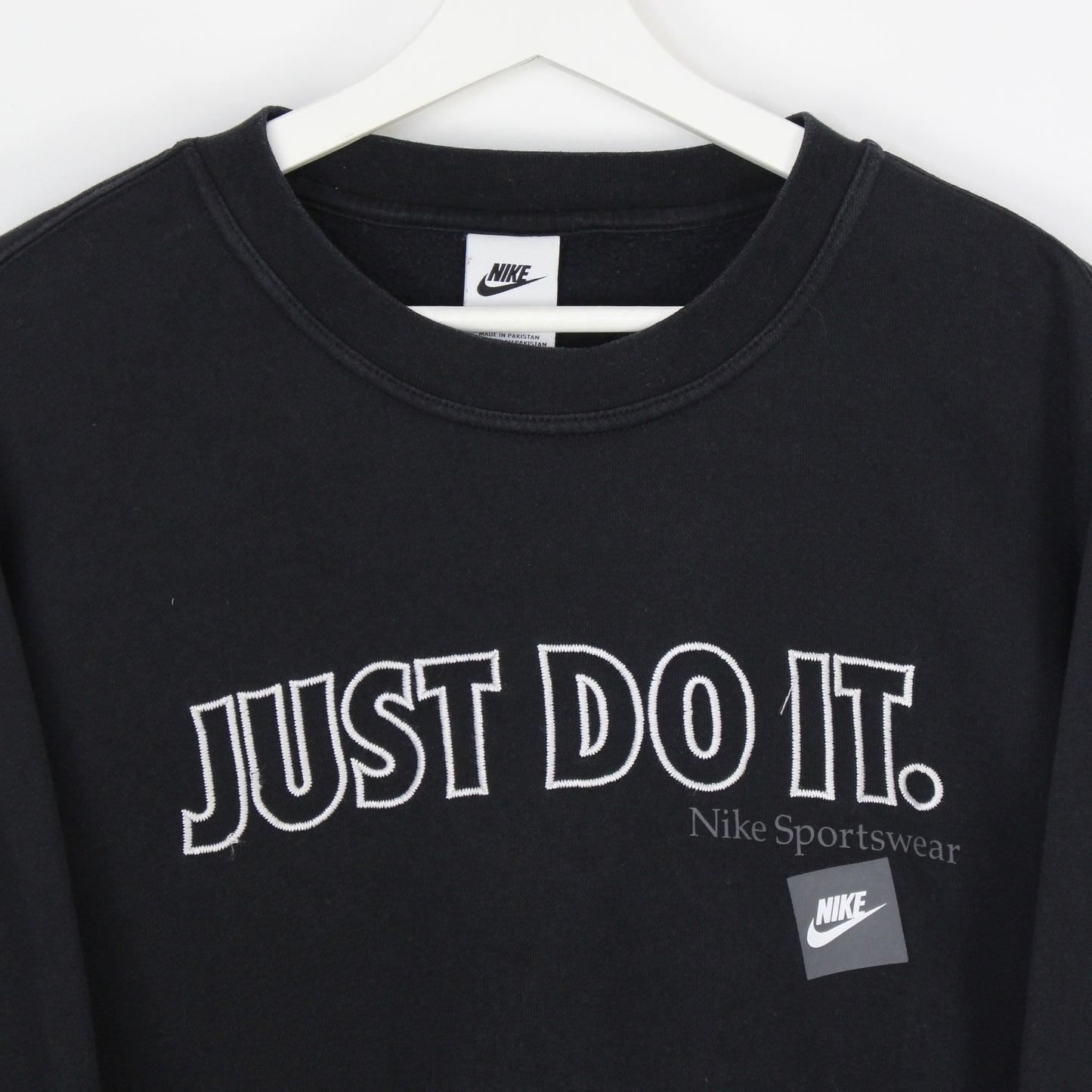 Nike Black Embroidered Sweatshirt (L)