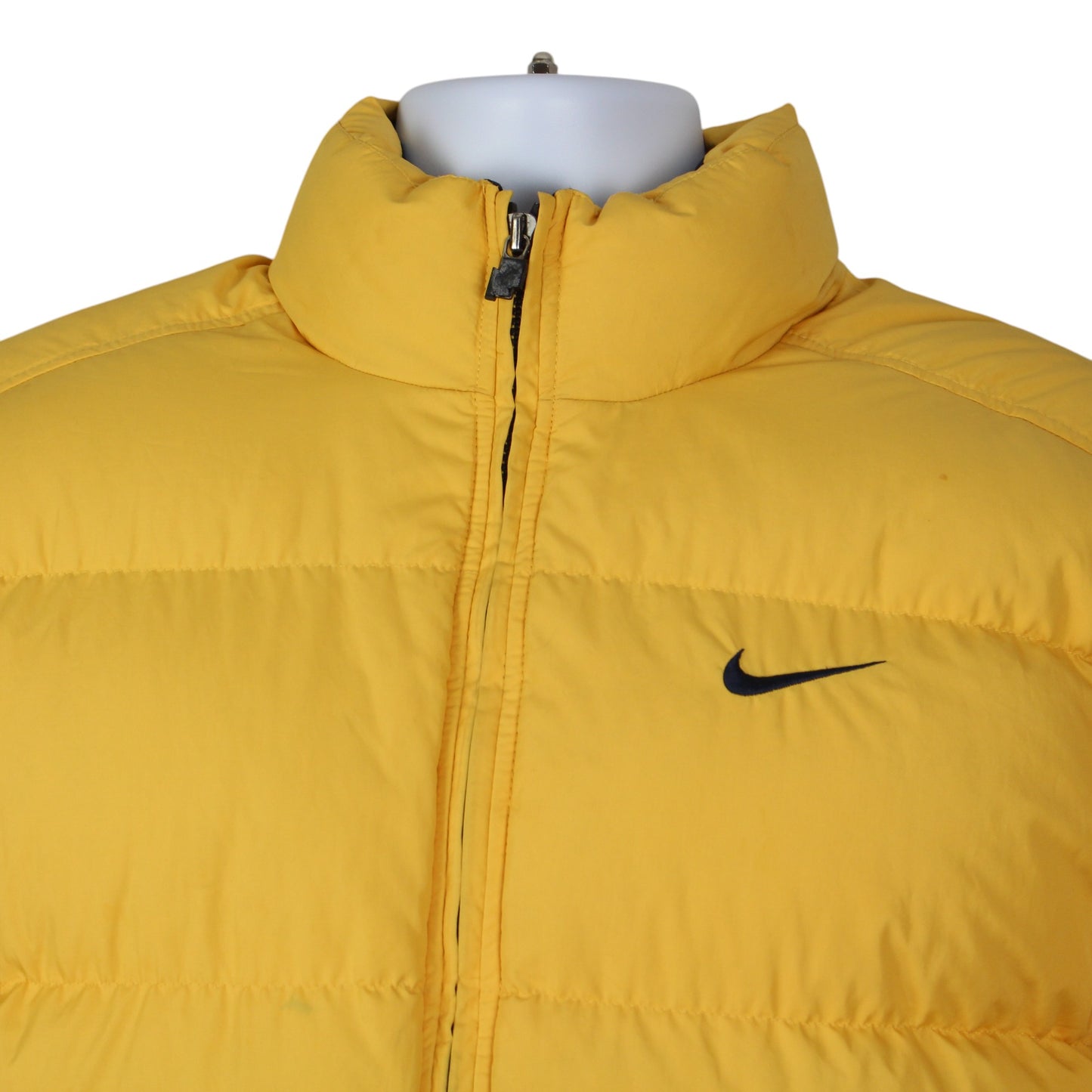 90s Nike Yellow Puffer Jacket (XS)