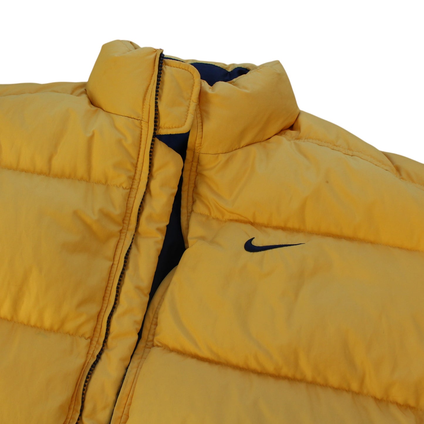 90s Nike Yellow Puffer Jacket (XS)