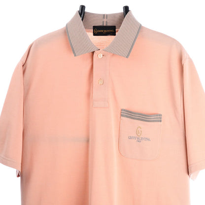 90s Gianni Valetino Peach Polo top (M)