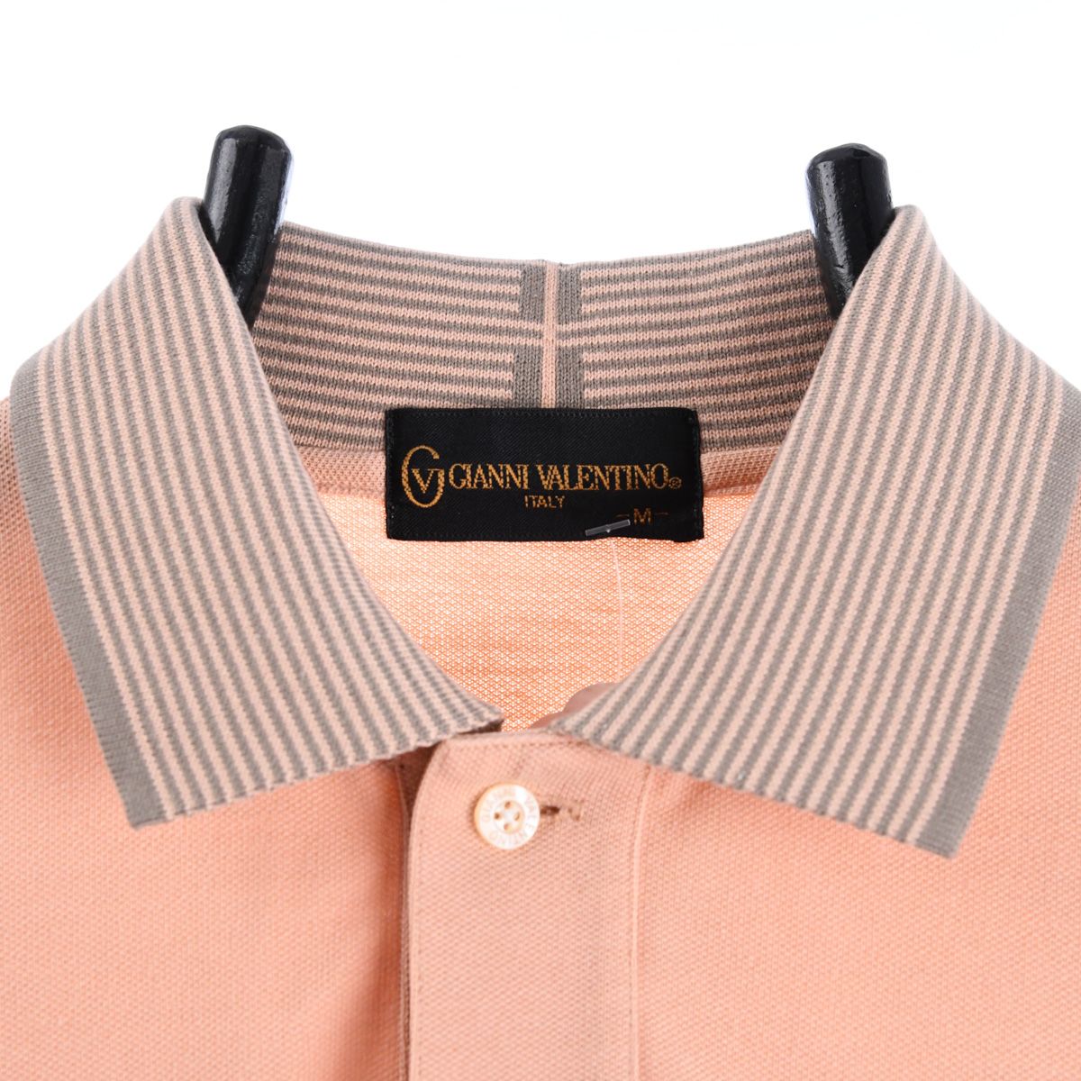 90s Gianni Valetino Peach Polo top (M)