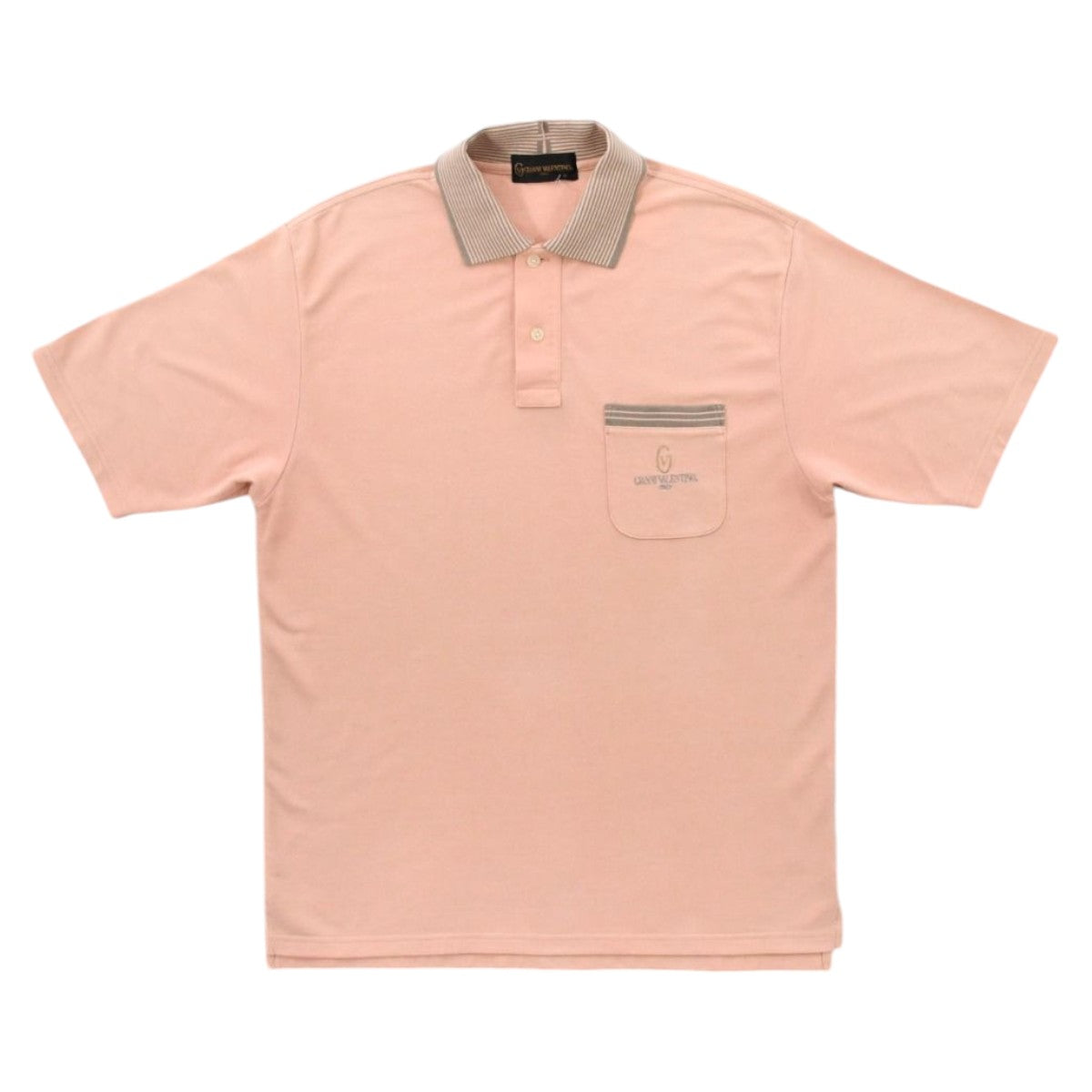 90s Gianni Valetino Peach Polo top (M)