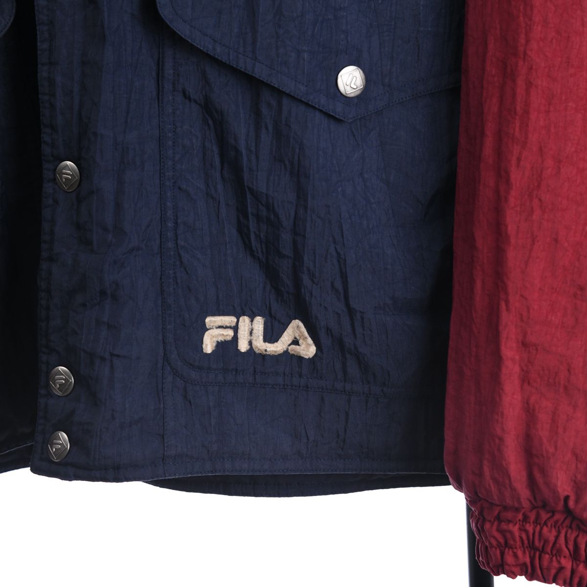 90s fila Navy Thin Padded Jacket (L)