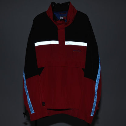 90s Tommy Hilfiger Athletic Red/Black Light Pullover Jacket (XL)