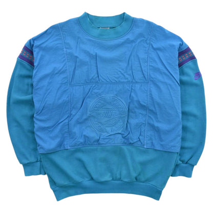 90s Nike Teal Embroidered Sweatshirt (M)