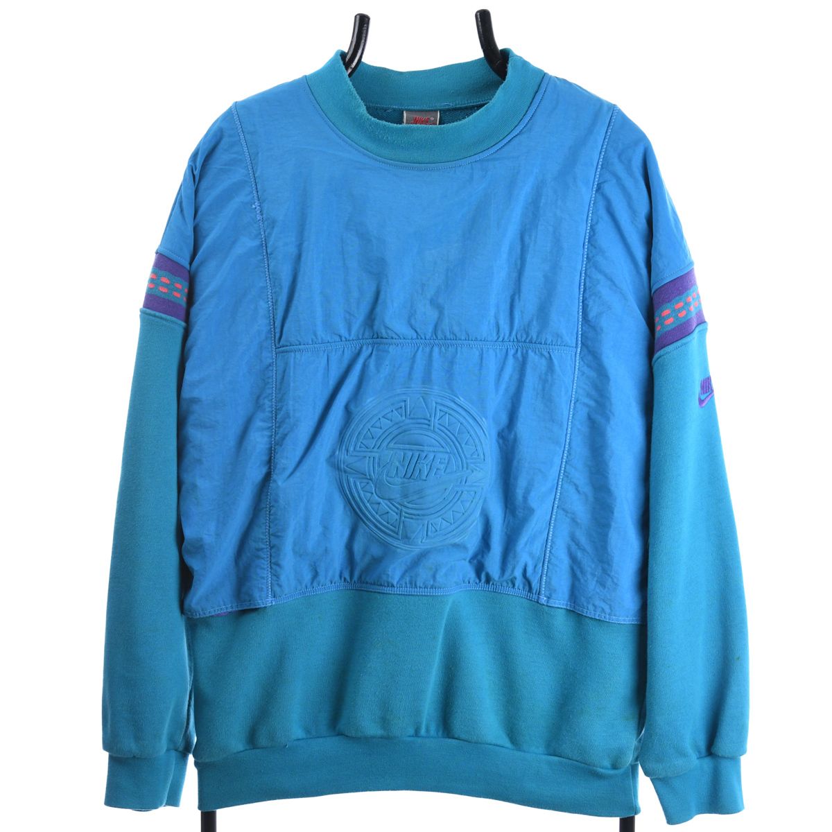 90s Nike Teal Embroidered Sweatshirt (M)