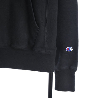 00s Champion Black Reverse Weave Heavy Hoodie (S)