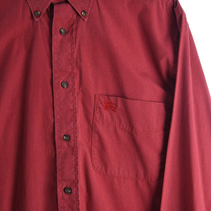 90s Burberrys Red Thick Shirt (M)