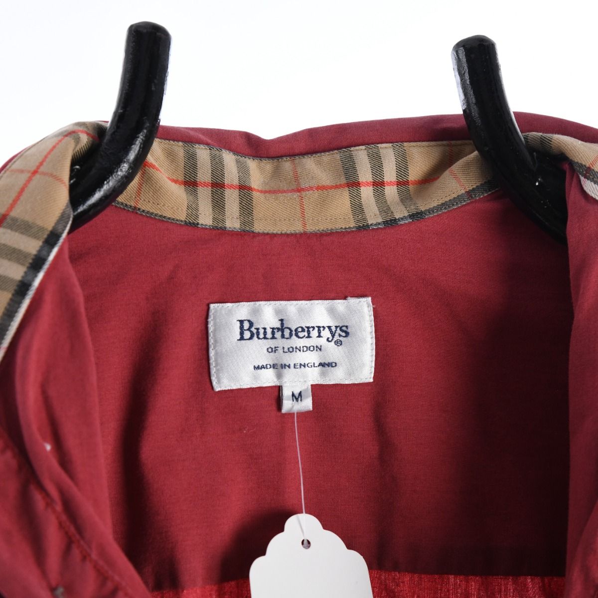 90s Burberrys Red Thick Shirt (M)