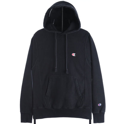 00s Champion Reverse Weave Black Heavy Hoodie (XS)