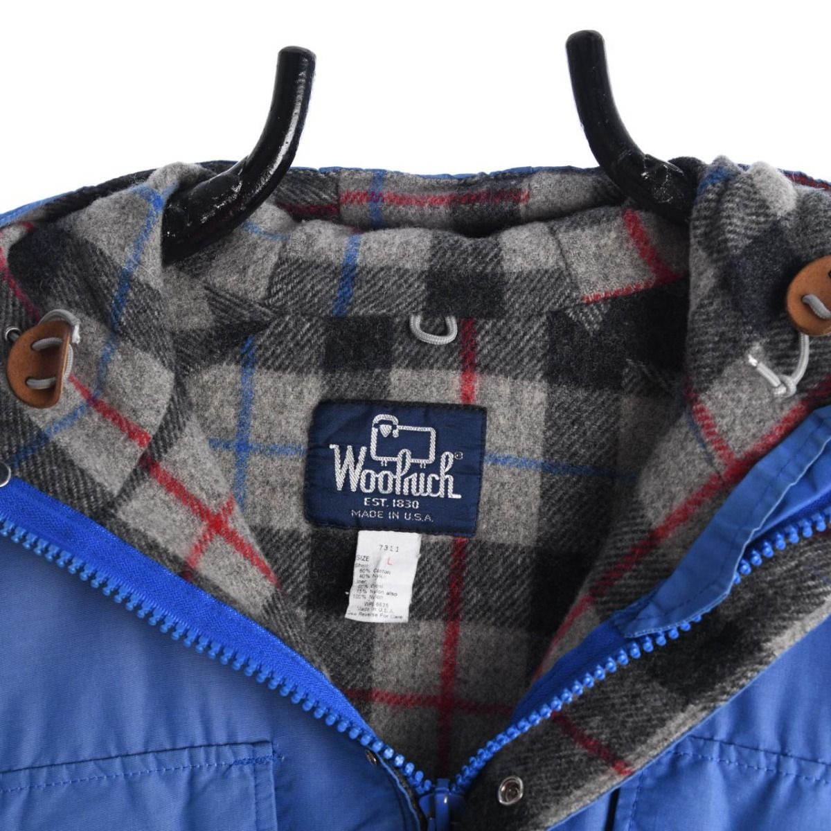 70s Woolrich Flannel Lined Utility Jacket (XL)