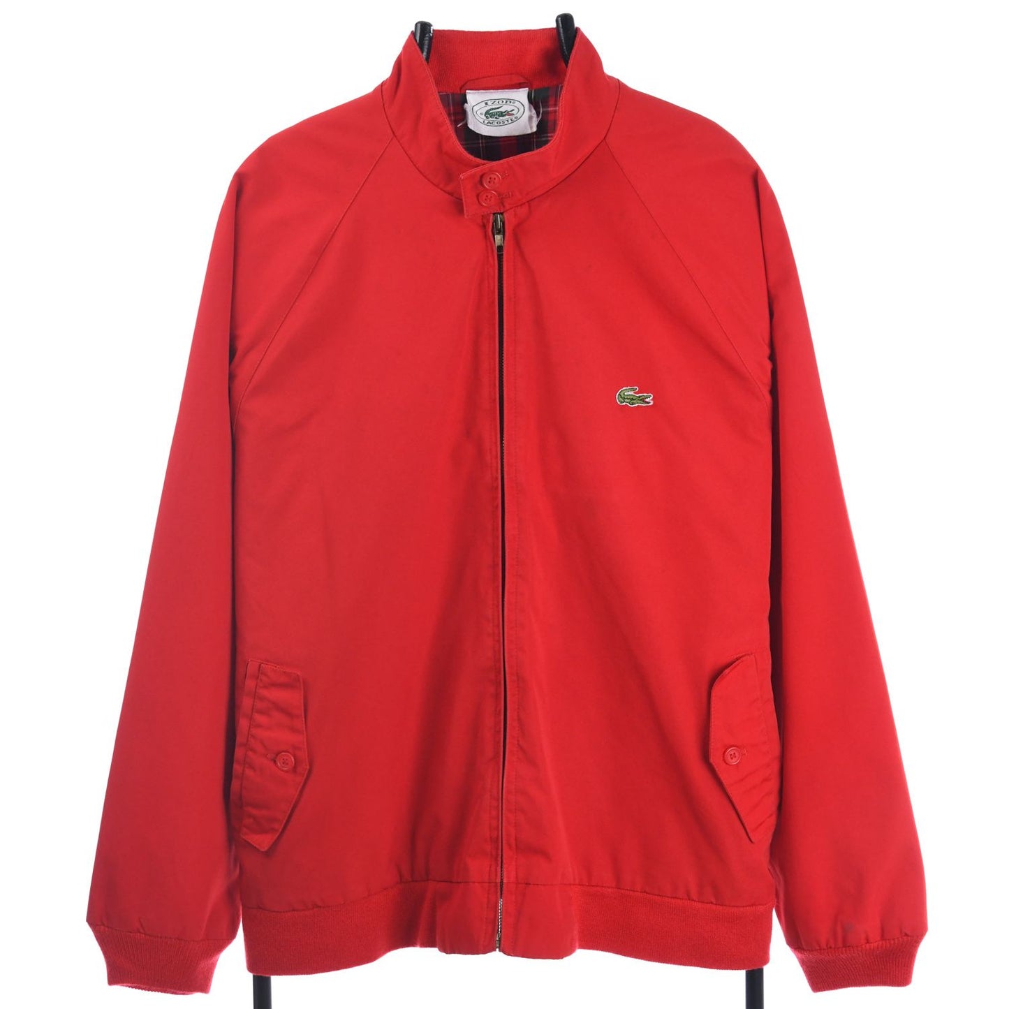 80s Izod Lacoste Red Harrington Jacket (L)