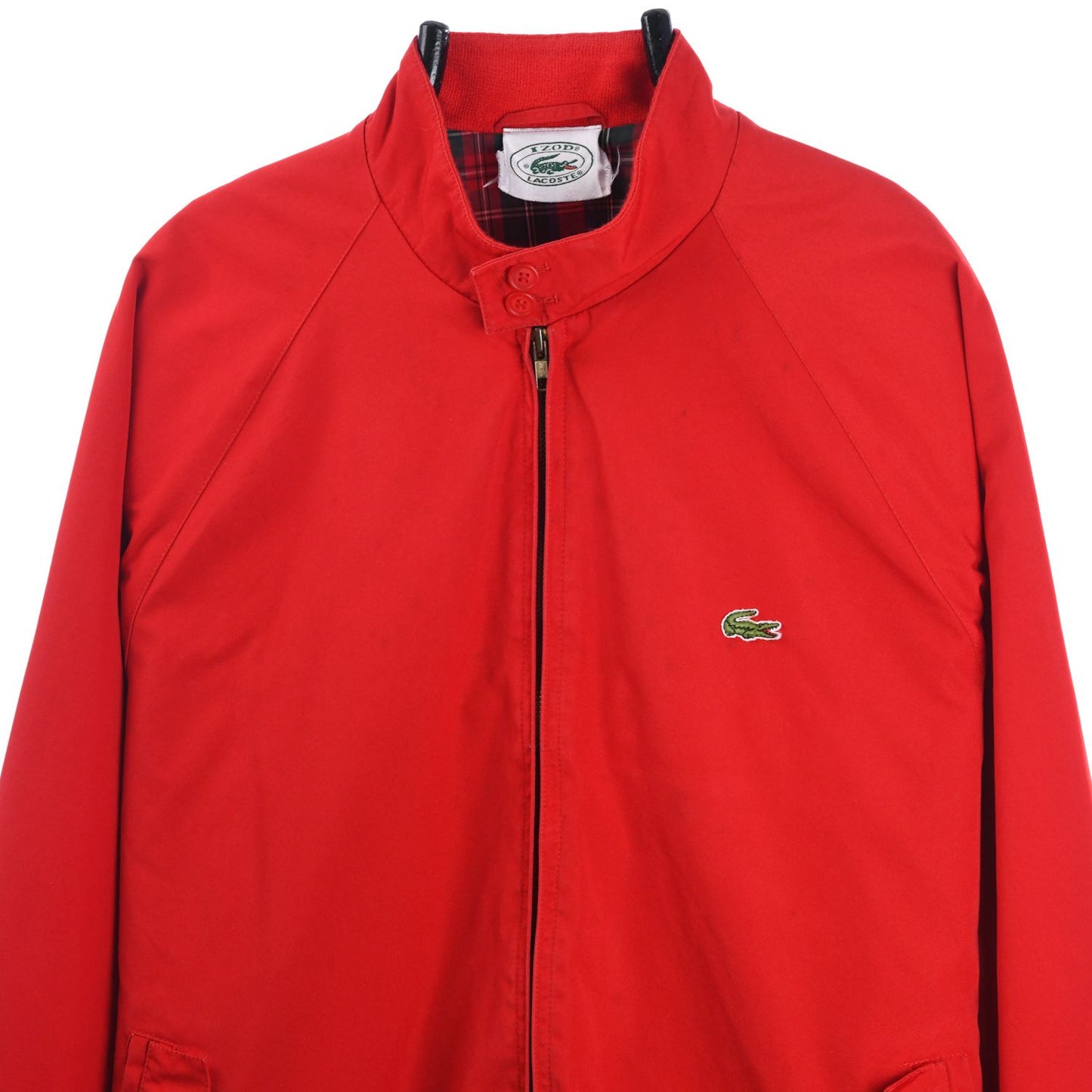 80s Izod Lacoste Red Harrington Jacket (L)