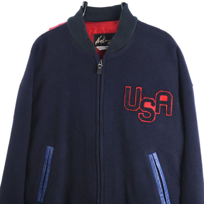 90s USA Wool/Cashmere Varsity Jacket (L)