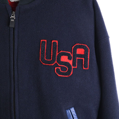 90s USA Wool/Cashmere Varsity Jacket (L)