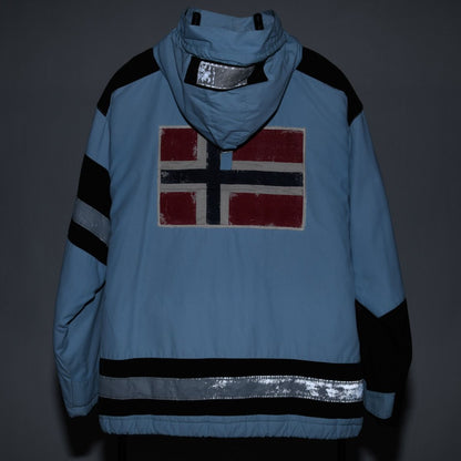 00s Napapijri Blue Thin Padded Jacket (L)