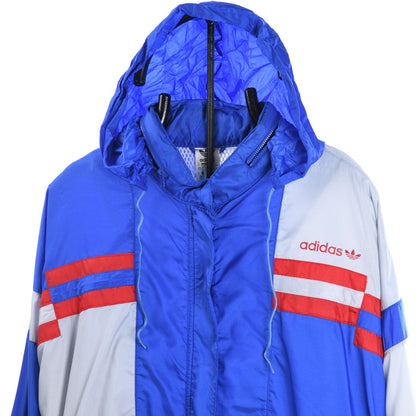 90s Adidas Blue Shell Light Jacket (L)