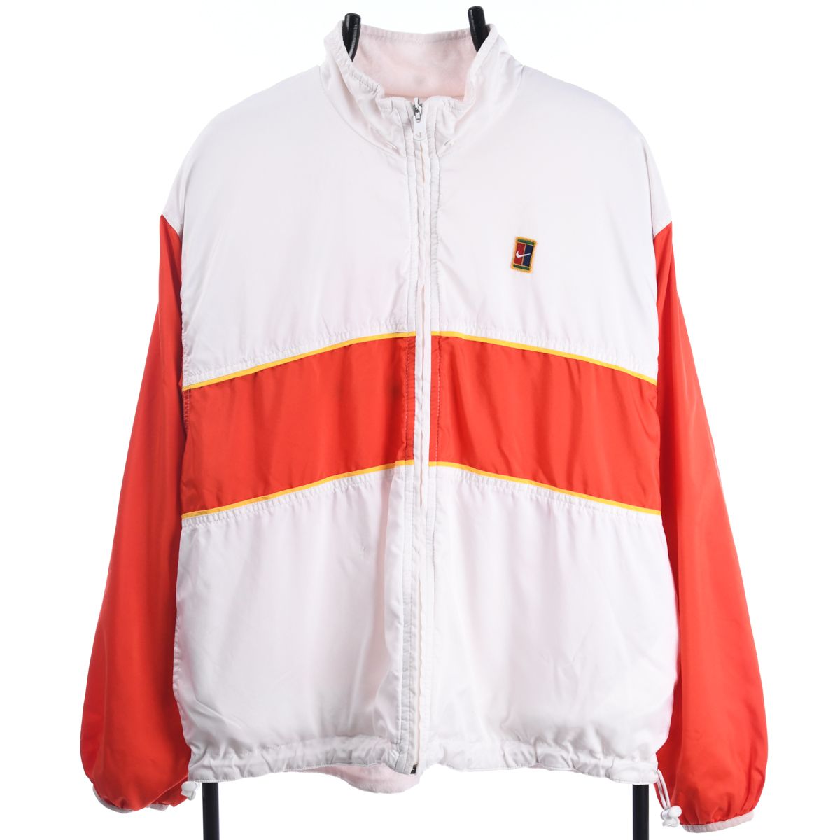 90s Nike Court White Reversible Track Jacket (S)