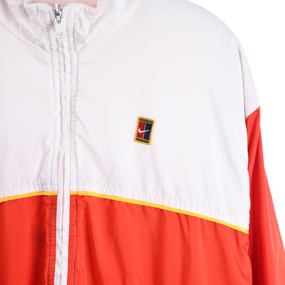 90s Nike Court White Reversible Track Jacket (S)